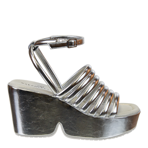 NAKED FEET - ANTIPODE in SILVER Heeled Sandals