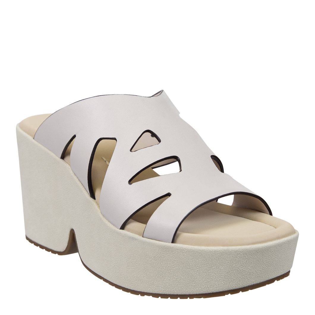 NAKED FEET - BRIO in WHITE Heeled Sandals