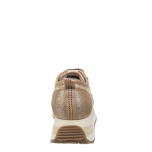 NAKED FEET - KINETIC in GOLD RAFFIA Platform Sneakers