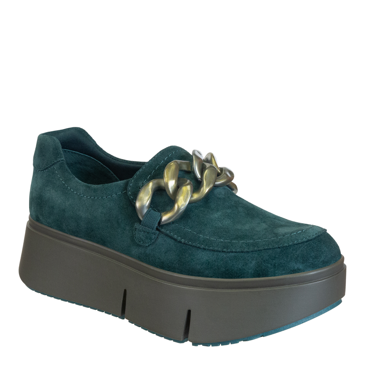Emerald Lace Up Sneakers Emerald Green Men main image 3