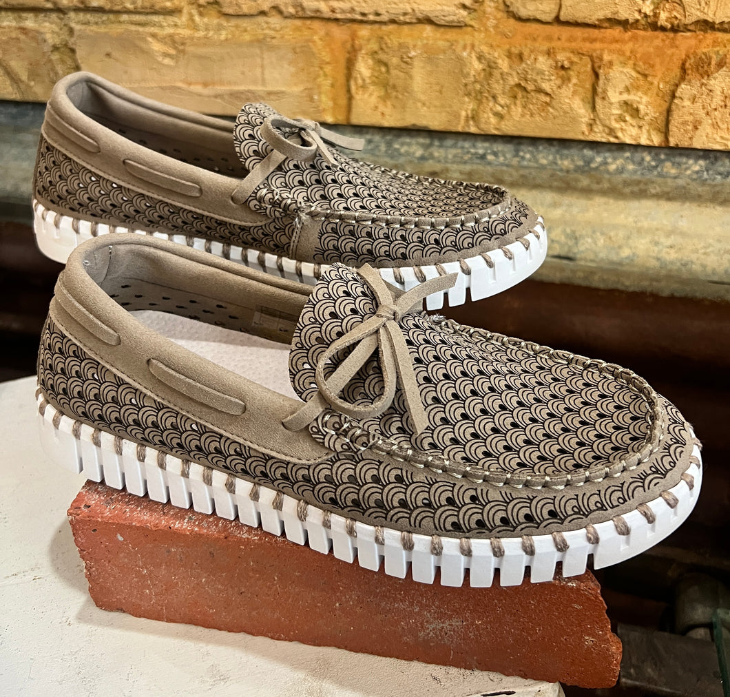 Ilse Jacobsen Tulip 3074 Boat Shoe - Falcon White