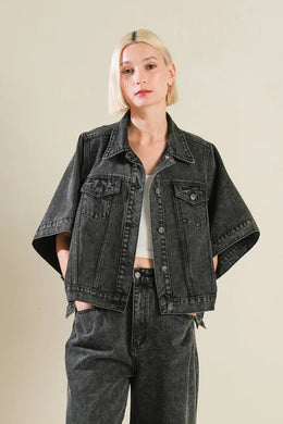 The Mia Jacket - Washed Charcoal