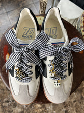 Gingham Lace & charm set