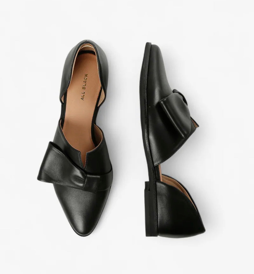 All Black Footwear - Half Bow D'Orsay – Pumps Boutique