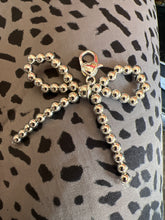 Silver Bow Shoe Charm