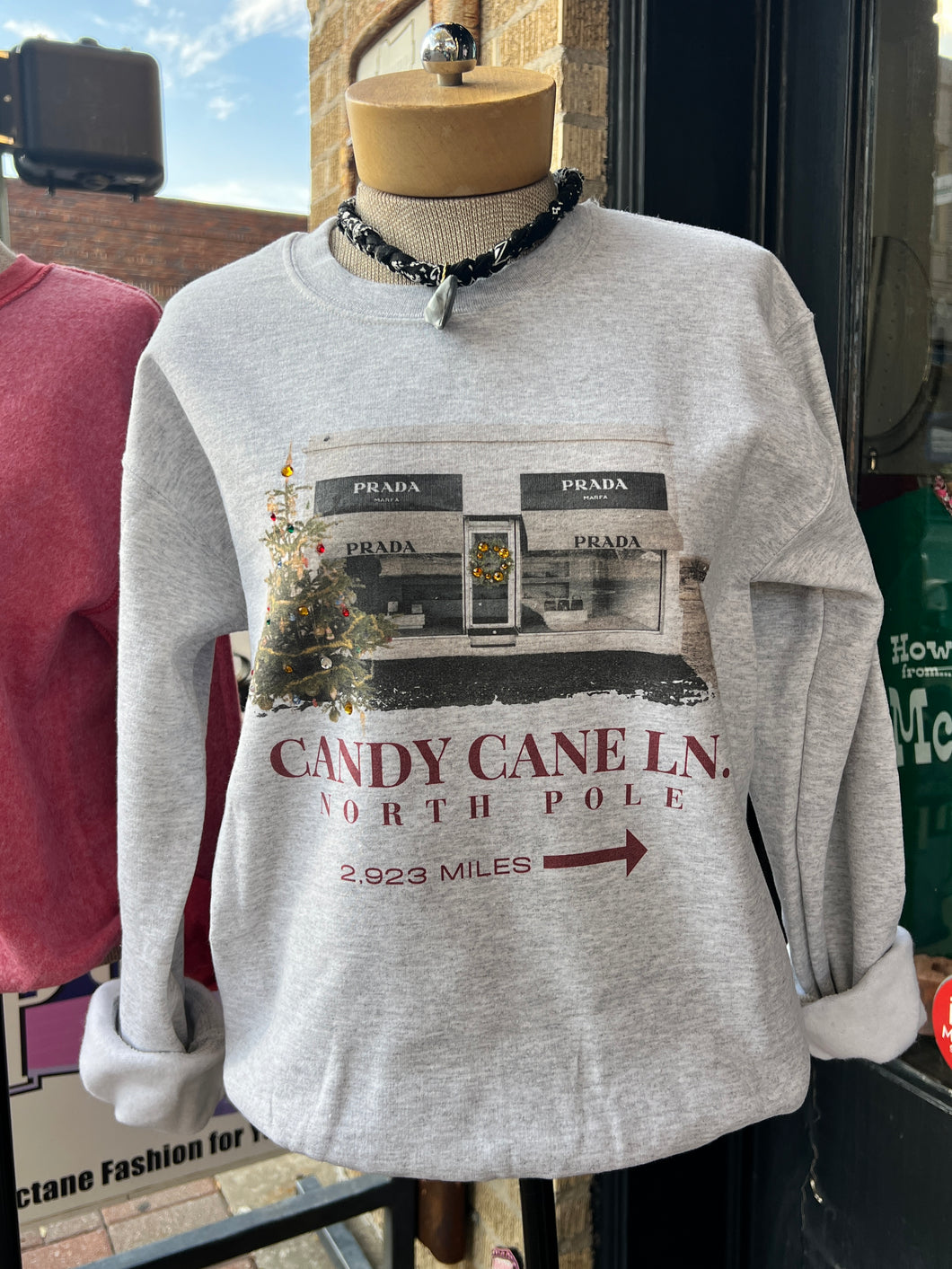 CANDY CANE LANE X MARFA crewneck