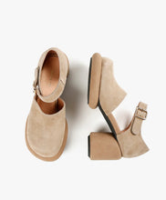 ALL BLACK FOOTWEAR MOD Jane Heel - Taupe Suede