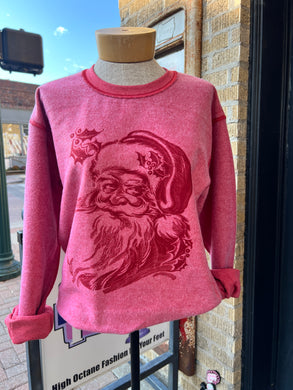 Inside-Out Santa Sweatshirt - Red