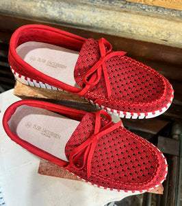 Ilse Jacobsen Tulip 3074 Boat Shoe - Deep Red