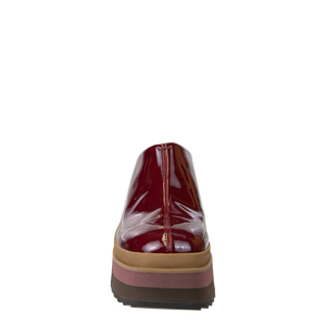 NAKED FEET - COACH in DEEP RED Platform Clogs