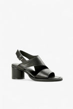 All Black Cylinder Heel - Black