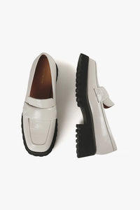 Banded Lugg Loafer - Ivory Leather