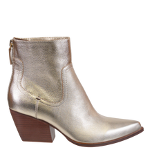 NAKED FEET - BATON in SOFT GOLD Heeled Ankle Boots