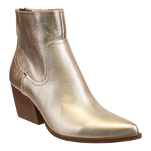 NAKED FEET - BATON in SOFT GOLD Heeled Ankle Boots