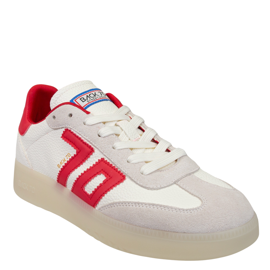 BACK 70 - BOSTON 2502 in WHITE RED Sneakers