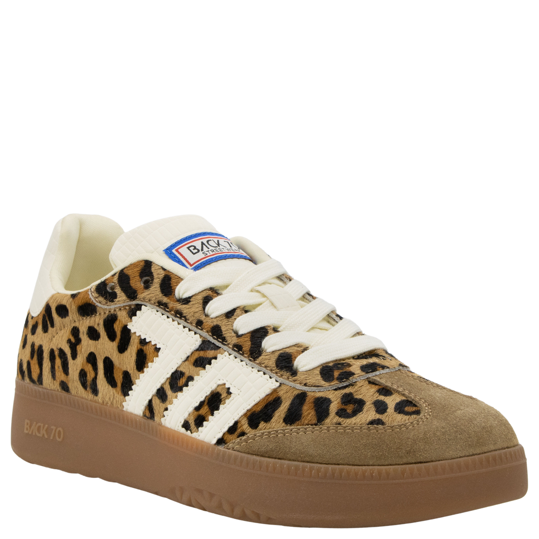 BACK 70 - BOSTON P in LEOPARD CUOIO MILK Sneakers