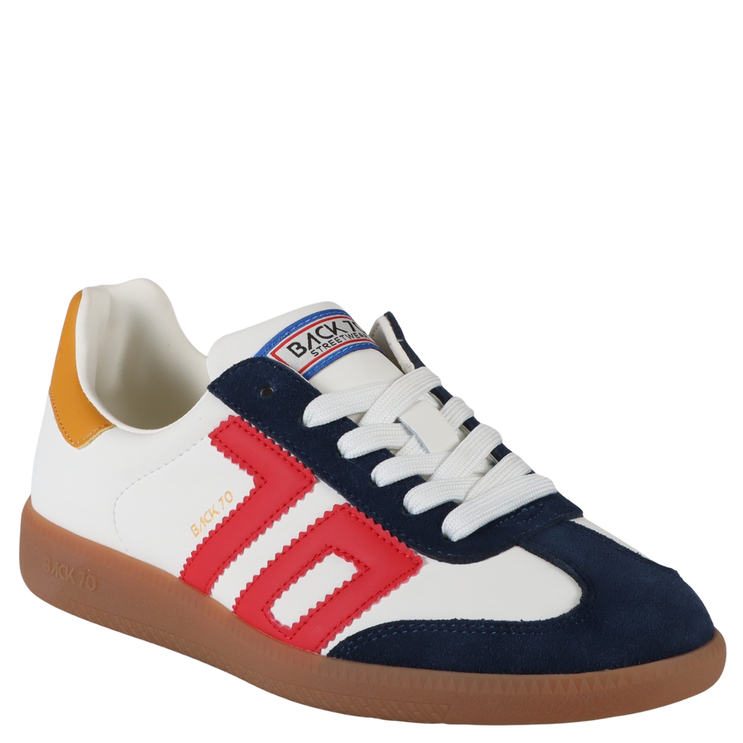 BACK 70 - CLOUD in WHITE BLUE RED Sneakers