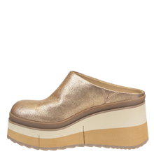 NAKED FEET - COACH in GOLD Platform Clogs