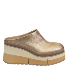 NAKED FEET - COACH in GOLD Platform Clogs