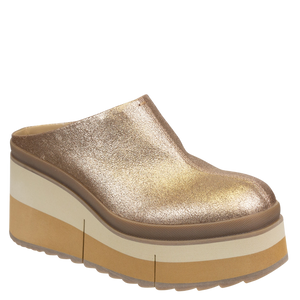 NAKED FEET - COACH in GOLD Platform Clogs