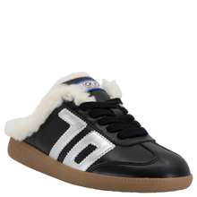 BACK 70 - EASTER FL in BLACK SILVER Backless Sneakers