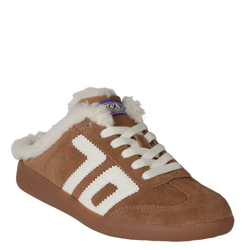 BACK 70 - EASTER FL in TOBACCO WHITE Backless Sneakers