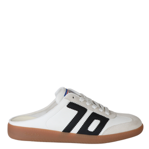 BACK 70 - EASTER in WHITE BLACK Backless Sneakers