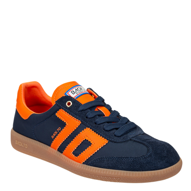 BACK 70 - GHOST in NAVY ORANGE Sneakers