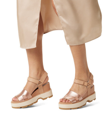 Joanie IV Ankle Strap Wedge Sandal - Honest Beige