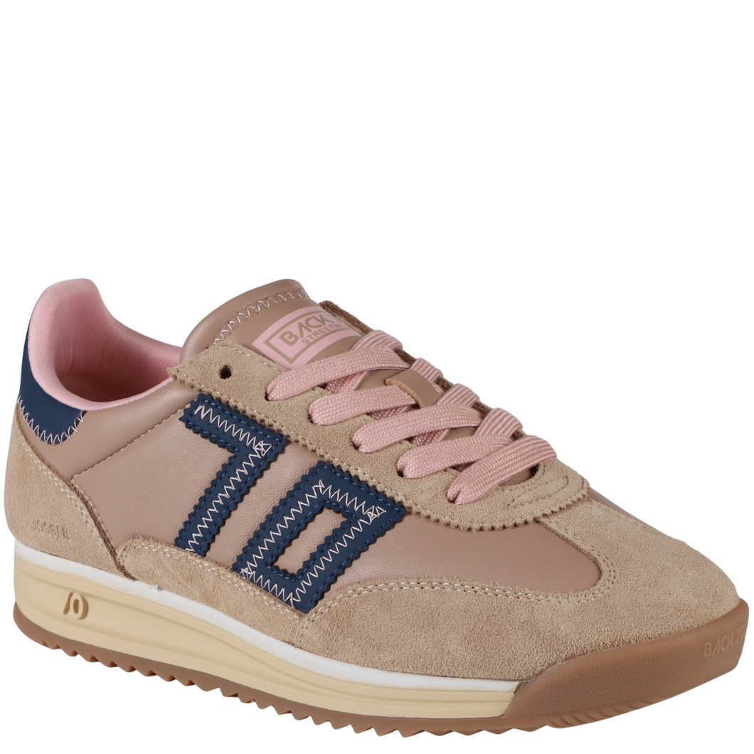 BACK 70 - JOGGER Z in CAMEL NAVY PINK Sneakers