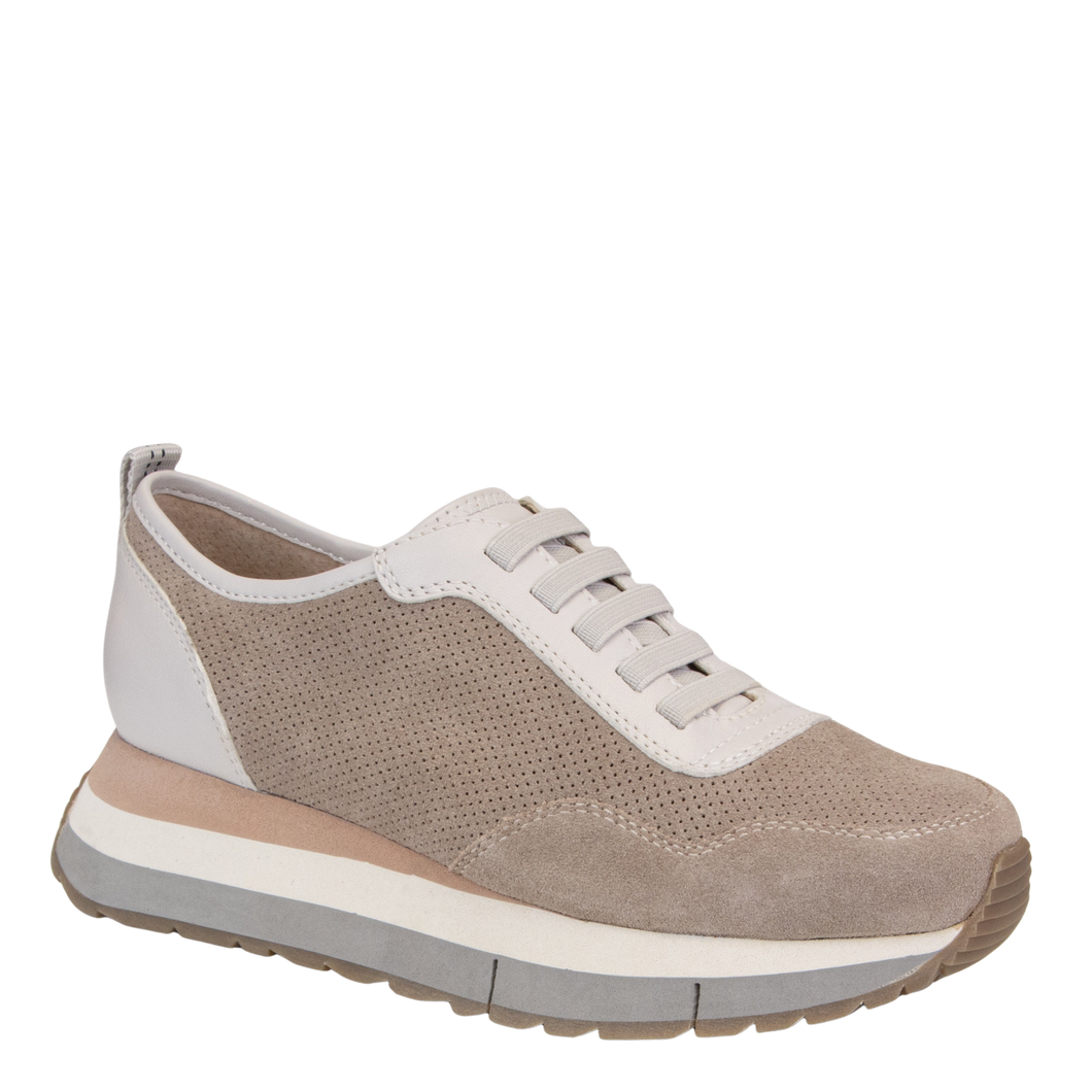 NAKED FEET - KINETIC in GREY Platform Sneakers