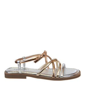 NAKED FEET - MINIMALIST in GOLD Flat Sandals