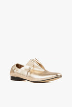 Nu Dance Flat - Gold Leather