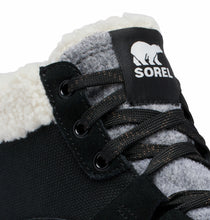 SOREL - Out N About Mid Waterproof Sneaker - Black, Sea Salt