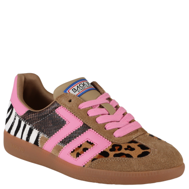 BACK 70 - SQUID in LEOPARD ZEBRA FUXIA Sneakers