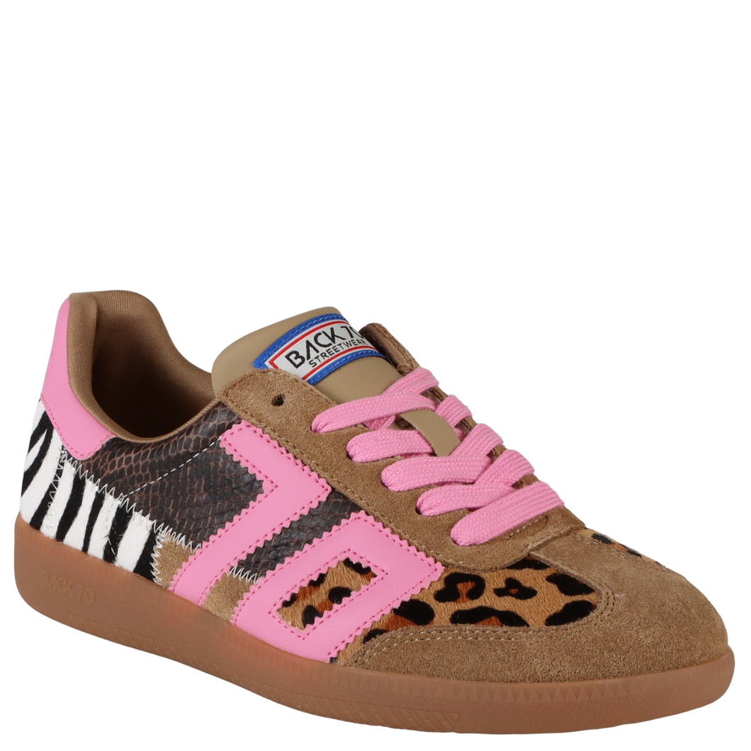 BACK 70 - SQUID in LEOPARD ZEBRA FUXIA Sneakers