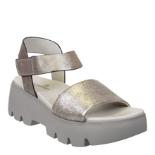 NAKED FEET - ALLOY in SILVER Platform Sandals