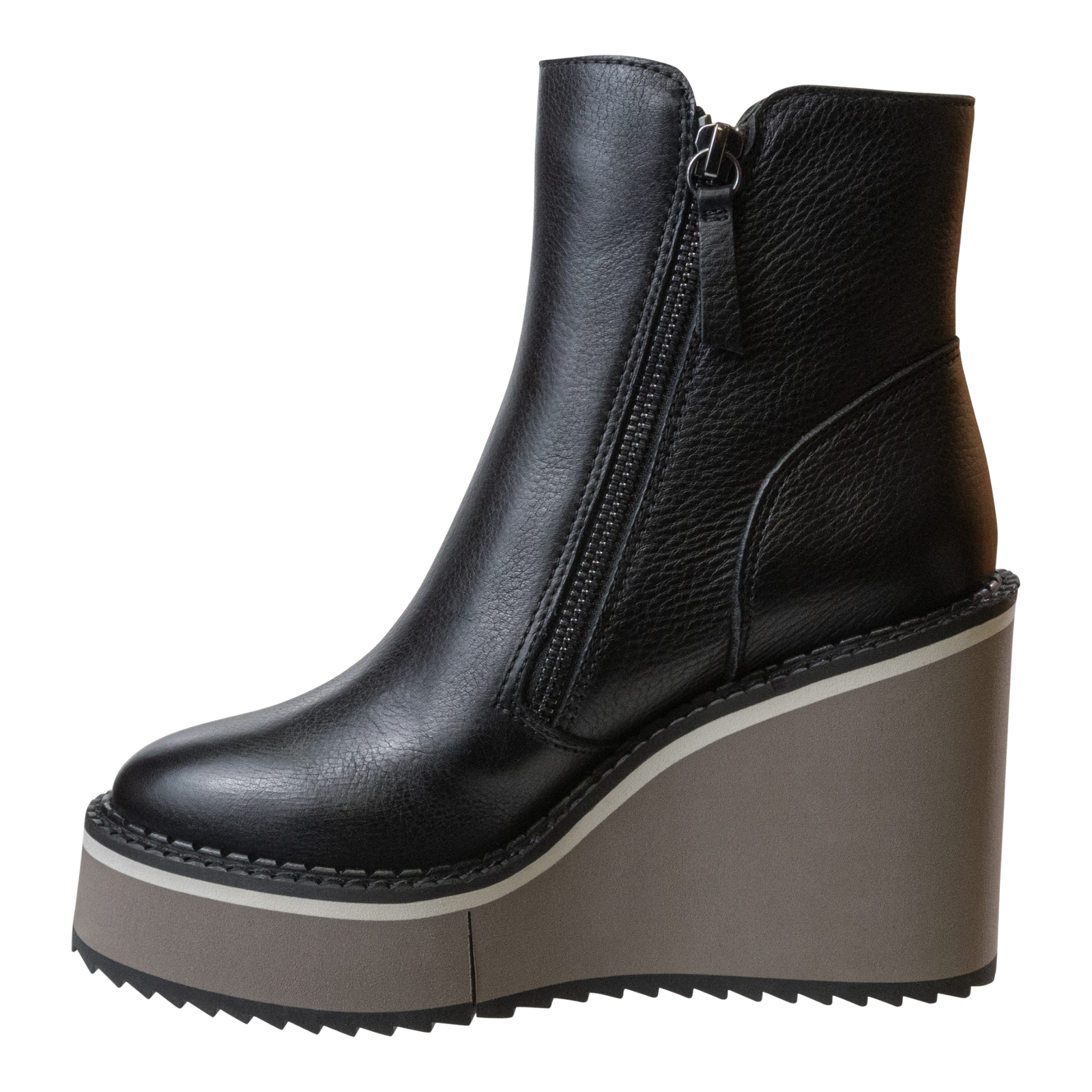 Gray wedge ankle sales boots