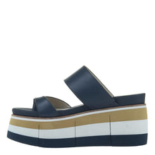 NAKED FEET - FLUX in NAVY Wedge Sandals